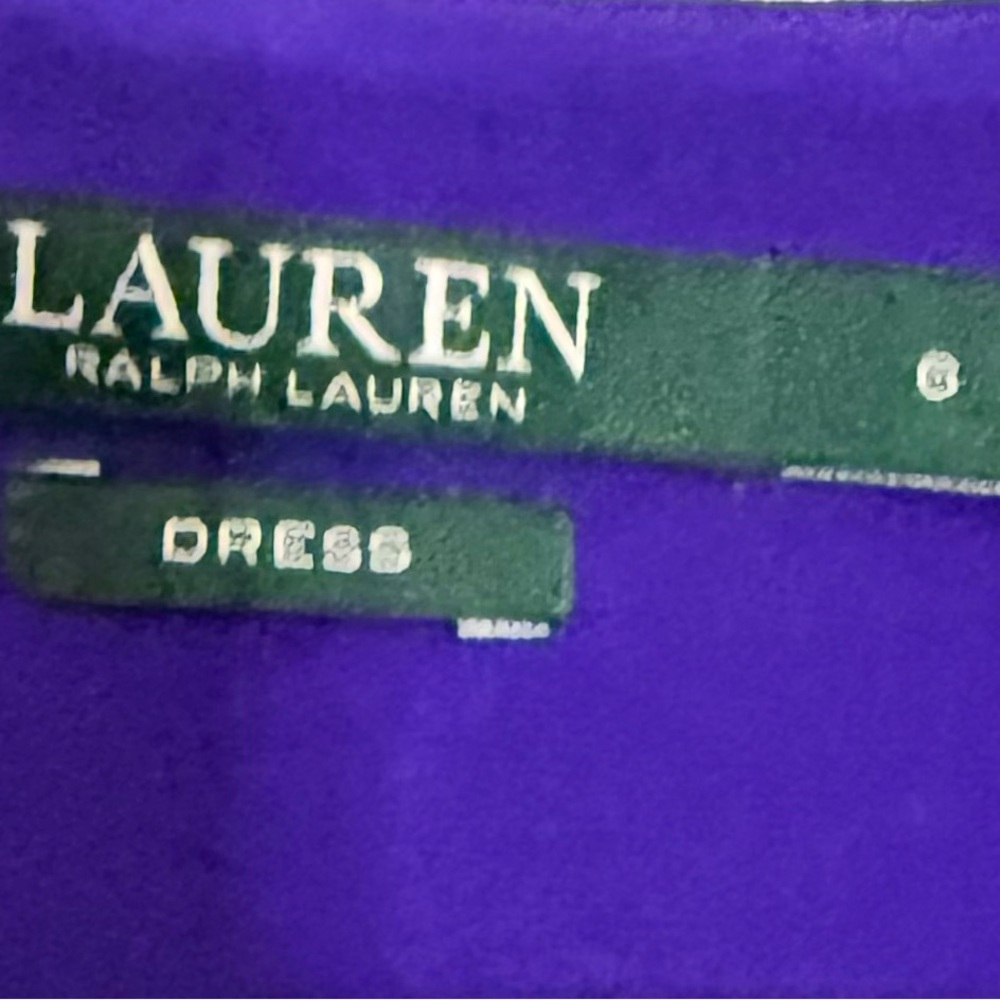 Lauren Ralph Lauren Women’s Purple Dress Sz 6 - Picture 3 of 3